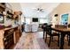 Bright living room with vaulted ceilings, hardwood floors, and a cozy fireplace for gathering at 4233 Pearson Dr, Westfield, IN 46062