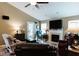 Cozy living room with fireplace, television, and comfortable seating at 4233 Pearson Dr, Westfield, IN 46062