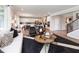 Open-concept living room featuring lots of seating, natural light, and hardwood floors at 4358 Persian St, Greenwood, IN 46143