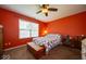 Bright and airy bedroom with natural light, ceiling fan, and neutral colors at 4420 Victory Blvd, Indianapolis, IN 46203