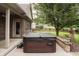 Relaxing hot tub with convenient access to the house and yard at 47 Torrey Pine Dr, Brownsburg, IN 46112