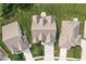 Aerial view of home with a well manicured lawn at 5194 Orahood Ct, Plainfield, IN 46168