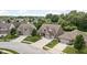 Aerial view of a beautiful home with a well-maintained yard and a three car garage at 5194 Orahood Ct, Plainfield, IN 46168
