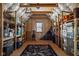 Spacious attic provides ample storage with shelving and a unique architectural design at 5194 Orahood Ct, Plainfield, IN 46168
