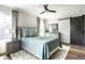 Calming bedroom with lots of natural light and a sliding barn door at 5425 N Delaware St, Indianapolis, IN 46220