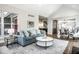 Comfortable living room featuring an open floor plan and seamless access to the dining area at 5425 N Delaware St, Indianapolis, IN 46220