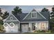 Charming home featuring a two-car garage, green siding, and appealing architectural details for a welcoming curb appeal at 6367 Stone Side Dr, Plainfield, IN 46168