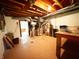 Unfinished basement featuring exposed duct work and mechanicals at 7038 E 65Th St, Indianapolis, IN 46256