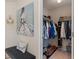 Walk-in closet with extensive shelving at 7356 Woodington Pl, Indianapolis, IN 46259
