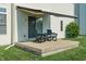 Inviting patio with comfortable seating, ideal for enjoying the outdoors and entertaining guests at 7356 Woodington Pl, Indianapolis, IN 46259