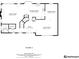 Open floor plan featuring a combined kitchen and dining area adjacent to a spacious living room at 7720 Langwood Dr, Indianapolis, IN 46268