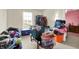 View of the cluttered bedroom. Not a great marketing photo! at 7906 States Bend Ln, Indianapolis, IN 46239