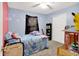 Whimsical bedroom design with soft textures and decor at 7906 States Bend Ln, Indianapolis, IN 46239