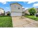 Well-maintained two-story home featuring an attached two-car garage and lush green lawn at 7906 States Bend Ln, Indianapolis, IN 46239