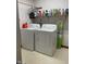 Well-lit laundry room featuring a washer and dryer at 806 S Jefferson St, Brownsburg, IN 46112