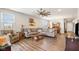 Comfortable living room with a large sectional sofa, wooden accents, and a cozy ambiance at 8842 Twain Ln, Indianapolis, IN 46239