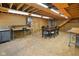 Bright and spacious basement featuring an open layout, exposed ceiling and ample room for customization at 12196 N Beth Ann Dr, Camby, IN 46113
