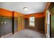 Cozy bedroom with two-tone walls, standard closet, and carpeted flooring at 12196 N Beth Ann Dr, Camby, IN 46113