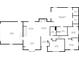 Detailed floor plan showcasing the layout with dimensions of each room and areas of the home at 12196 N Beth Ann Dr, Camby, IN 46113