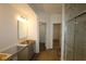 Bathroom displaying vanity installation and shower at 12532 Morning Ridge Way, Noblesville, IN 46060