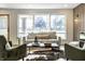 Spacious living room with large windows, comfortable seating, and modern decor at 130 N High School Rd, Indianapolis, IN 46214