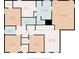 Floor plan highlighting a primary bedroom with dual walk-in closets and ensuite bathroom at 15736 Conductors Dr, Westfield, IN 46074
