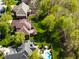 Scenic aerial view of homes with decks and lush green lawns at 16307 Stony Ridge Dr, Noblesville, IN 46060