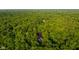 An aerial view of a private home nestled among a dense forest canopy with a location pin at 2034 Dynasty Ridge Rd, Martinsville, IN 46151