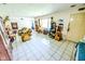 Bright and airy living room featuring tile flooring and front entrance at 2246 E Yellowwood Ln, Martinsville, IN 46151