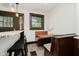 Cozy breakfast nook with built-in seating, a window, and a view of the outside at 3246 N New Jersey St, Indianapolis, IN 46205