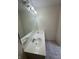 Bathroom featuring double sinks, a vanity and a large mirror with lights at 3350 Shore Dr, Greenwood, IN 46143
