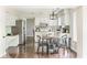 Eat-in kitchen with stainless steel appliances and plenty of counter space at 3439 Eden Park Dr, Carmel, IN 46033