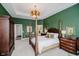 An expansive primary bedroom has a decorative tray ceiling and features en suite bathroom and walk-in closet at 3821 Shady Lake Dr, Westfield, IN 46074