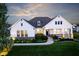Beautiful home with stylish exterior, manicured lawn and a welcoming front porch at 3821 Shady Lake Dr, Westfield, IN 46074