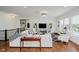 Spacious living room with elegant decor, hardwood floors, and ample natural light at 3821 Shady Lake Dr, Westfield, IN 46074