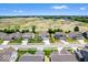 A beautiful aerial view of a residential neighborhood with new home construction at 4253 Ironclad Dr, Bargersville, IN 46106