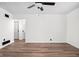 Spacious living room with modern floors and neutral wall paint at 4502 Evanston Ave, Indianapolis, IN 46205