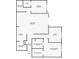 Condo floor plan featuring two bedrooms, an office, laundry, a great room, a kitchen, and two bathrooms at 5011 Amber Creek Pl # 310, Indianapolis, IN 46237