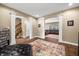 Inviting open-concept living room with hardwood floors and a cozy atmosphere at 5055 Turkey Track Rd, Martinsville, IN 46151