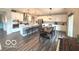 A well-equipped kitchen boasts modern stainless steel appliances and a kitchen island at 520 Ferndale Ln, Danville, IN 46122
