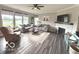 Inviting living room with modern furniture and a cozy fireplace at 520 Ferndale Ln, Danville, IN 46122