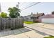 Backyard with a privacy fence at 525 Orange St, Indianapolis, IN 46203