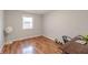 Well-lit bedroom with natural light and modern vinyl floors, great for a home office at 535 Radburn Dr, Indianapolis, IN 46214