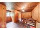 Classic hallway design with wood paneling, offering a vintage and rustic charm at 6125 N Olney St, Indianapolis, IN 46220