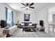 Spacious living room featuring lots of light and vinyl floors at 6949 Crittenden Ave, Indianapolis, IN 46220