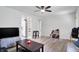 Living room leads into kitchen showing vinyl floors at 6949 Crittenden Ave, Indianapolis, IN 46220