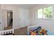 Bedroom with window, closet and carpet at 7139 Buick Dr, Indianapolis, IN 46214
