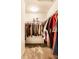 Walk-in closet with ample storage and organization at 8116 Harshaw Dr, Indianapolis, IN 46239