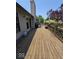 The wooden deck overlooks a beautiful backyard and has plenty of room for patio furniture at 8144 Grassy Meadow Cir, Indianapolis, IN 46259