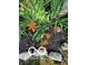 Orange lilies thrive along the border of a home at 8144 Grassy Meadow Cir, Indianapolis, IN 46259